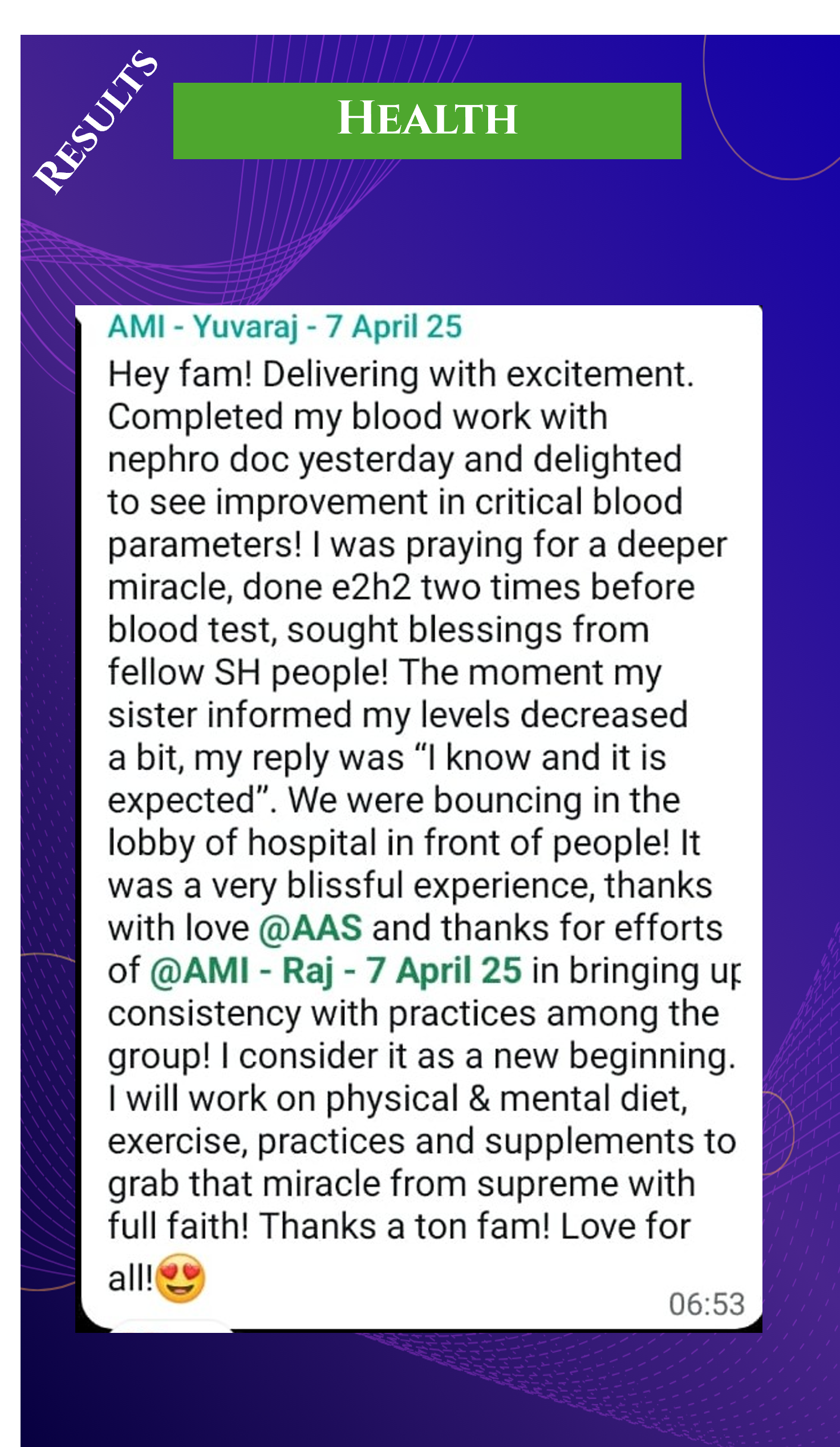 Priya sharing experience