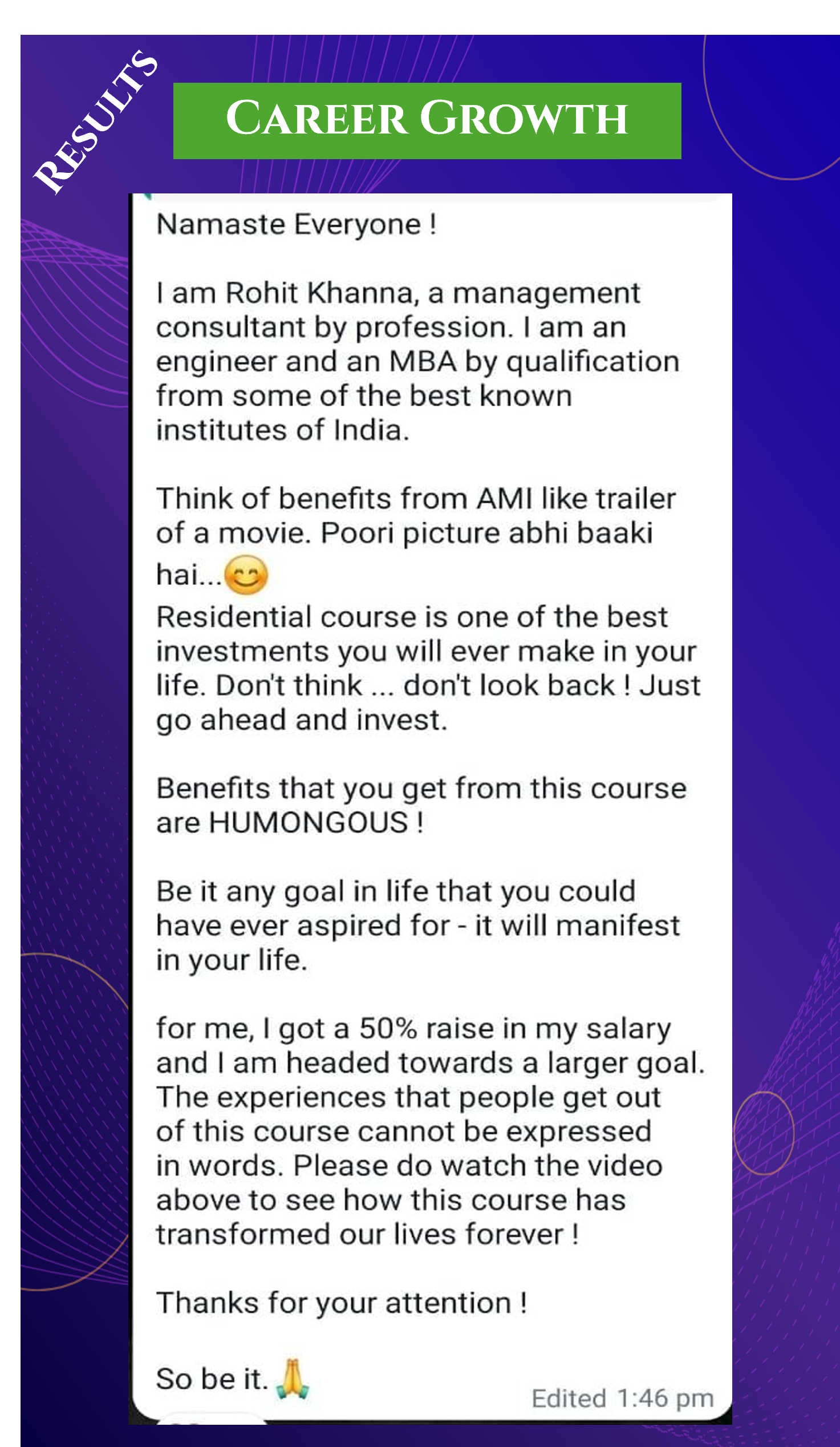 Smiling participant giving thumbs up