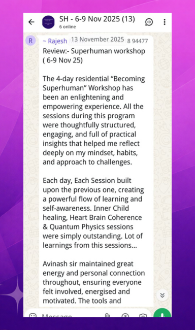 Participant journaling in a calm space